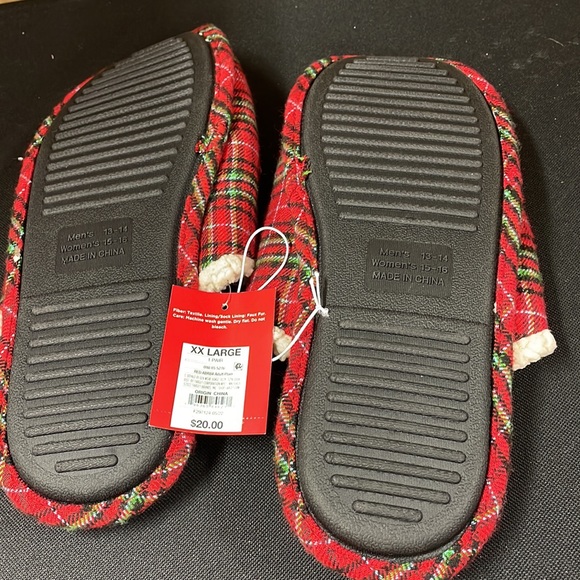 Slide plaid slippers unisex - Picture 6 of 7